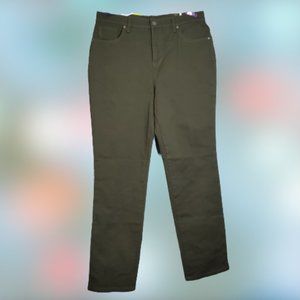 Style & Co. Denim Evening Olive, Straight Leg, Midrise, Women's 12